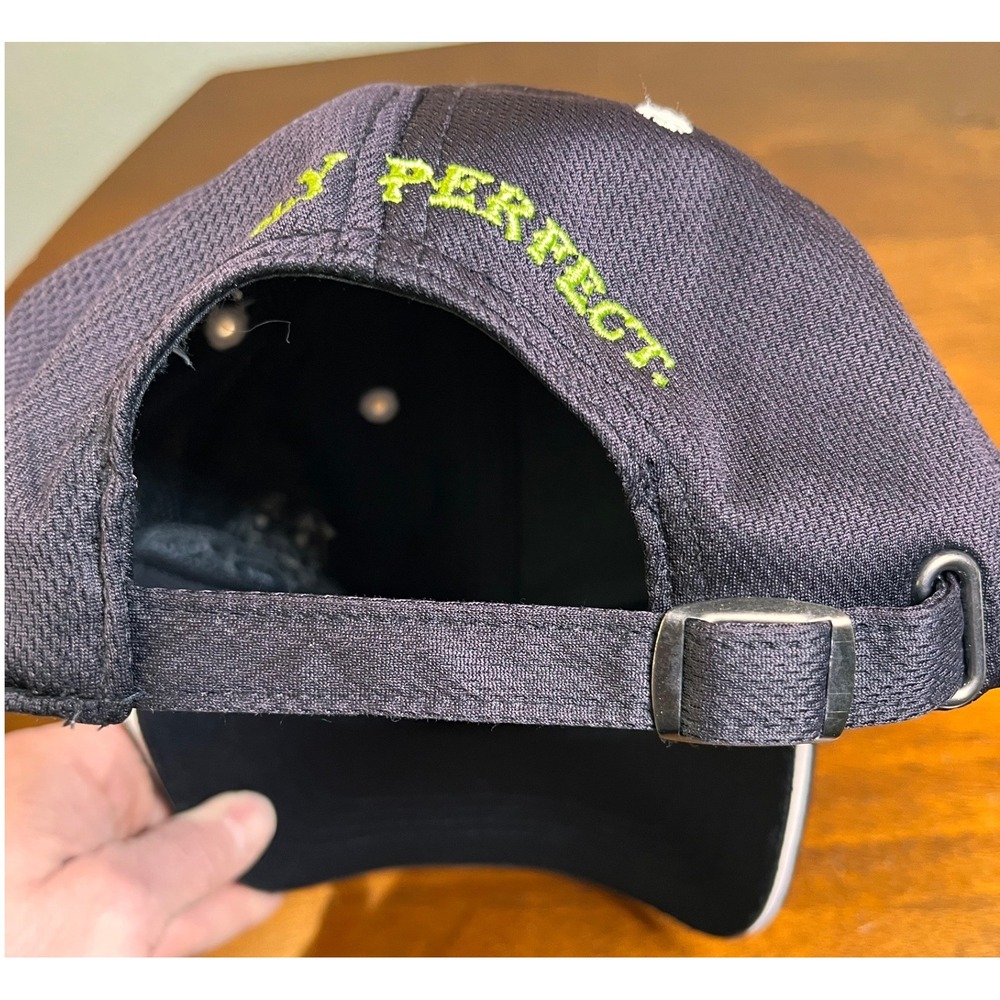 Patron Tequila Strapback Hat Black Embroidered Bee Logo Simply Perfect Cap OSFM - Picture 8 of 8